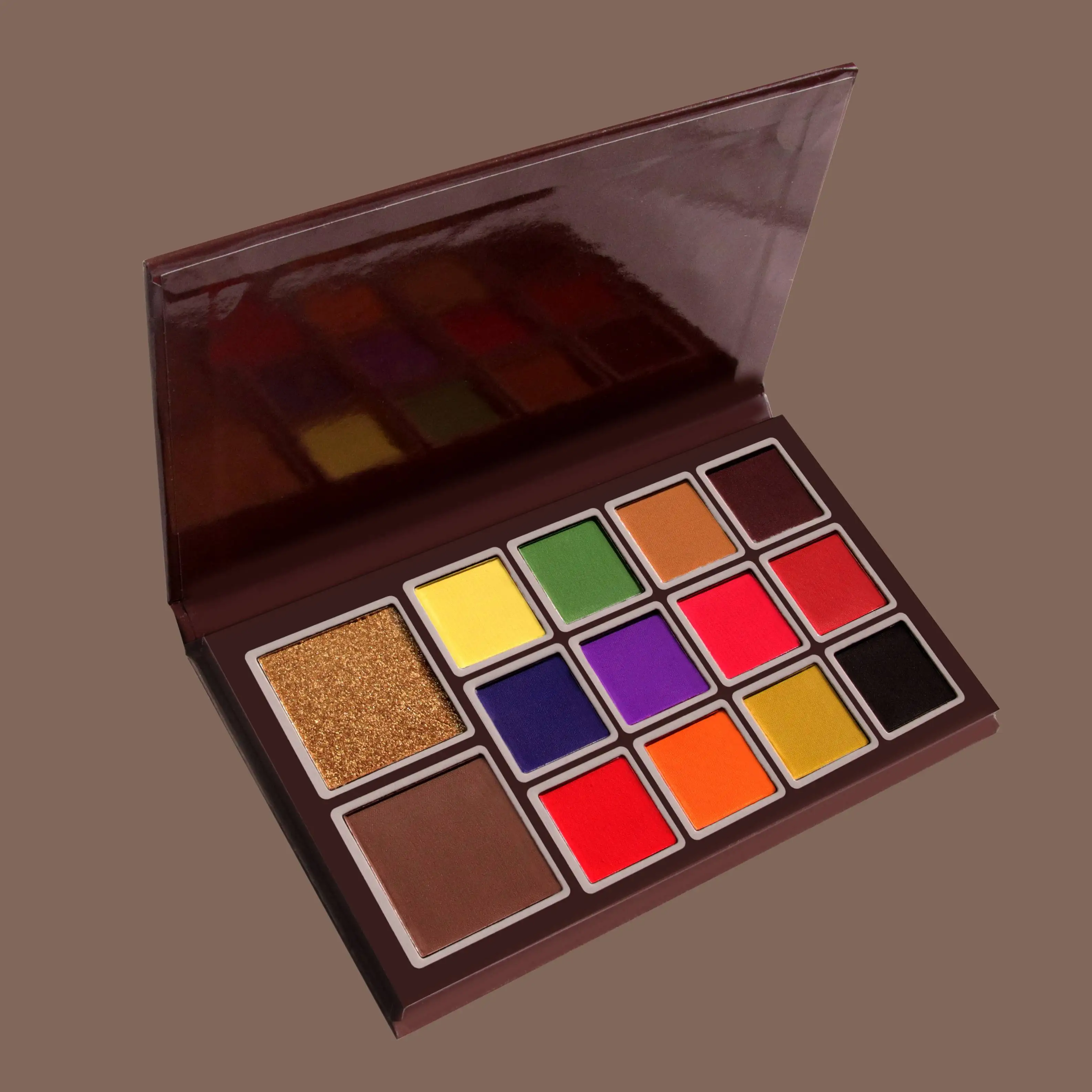 Free logo printing Cruelty Free  super High Pigment 14 Colors nude  Eyeshadow Palette Private Label Low MOQ