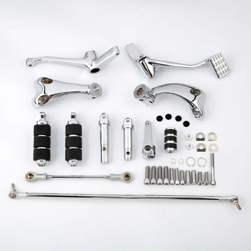 XINMATUO Forward Control Foot Pegs Levers Linkages For Harley Sportster XL 1200 883 2004-2013 XF2906123-E