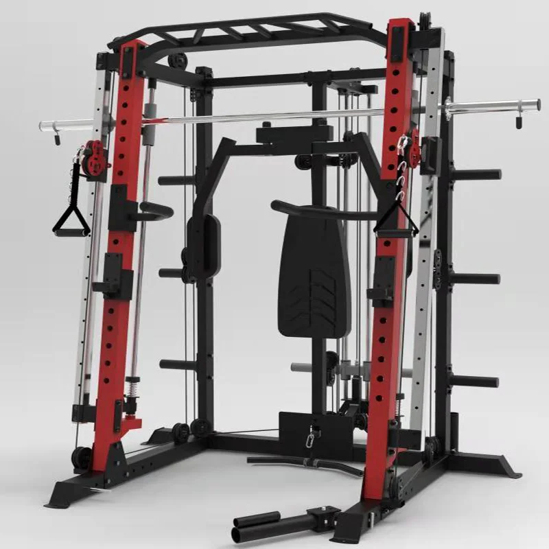 Muscle Multifunction Exercise Abdominal Train 3 people 8 Multy 5 Station Multi Gym Fitness Machine Equipment