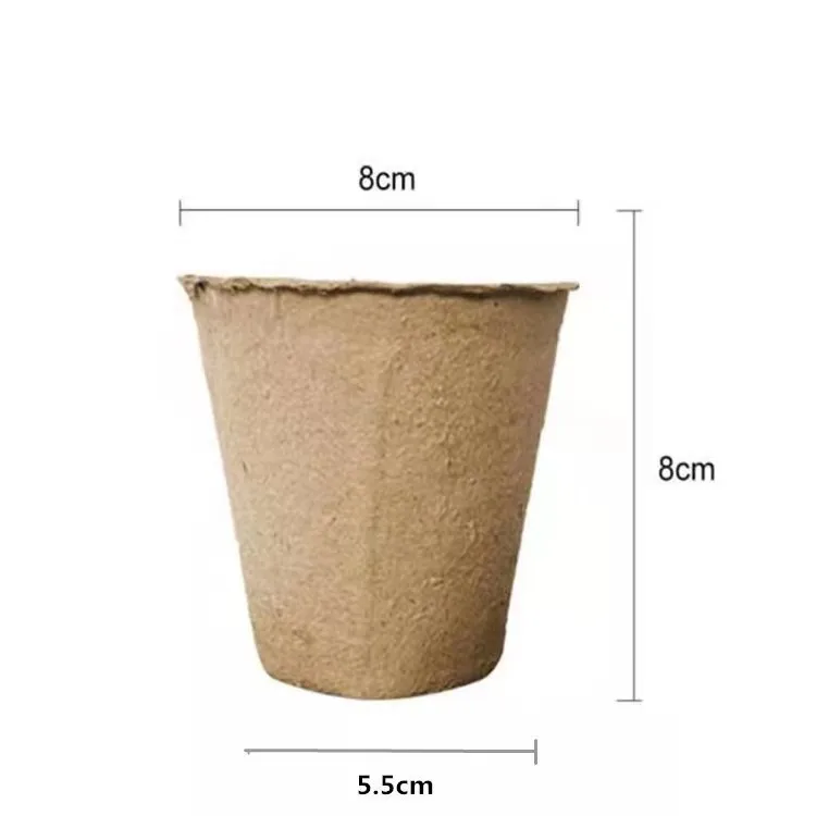 Pulp Seedling Cup Degradable Environmental Protection Seedling Pot Nursery Pots Seed Germination Planting Gardening Tools
