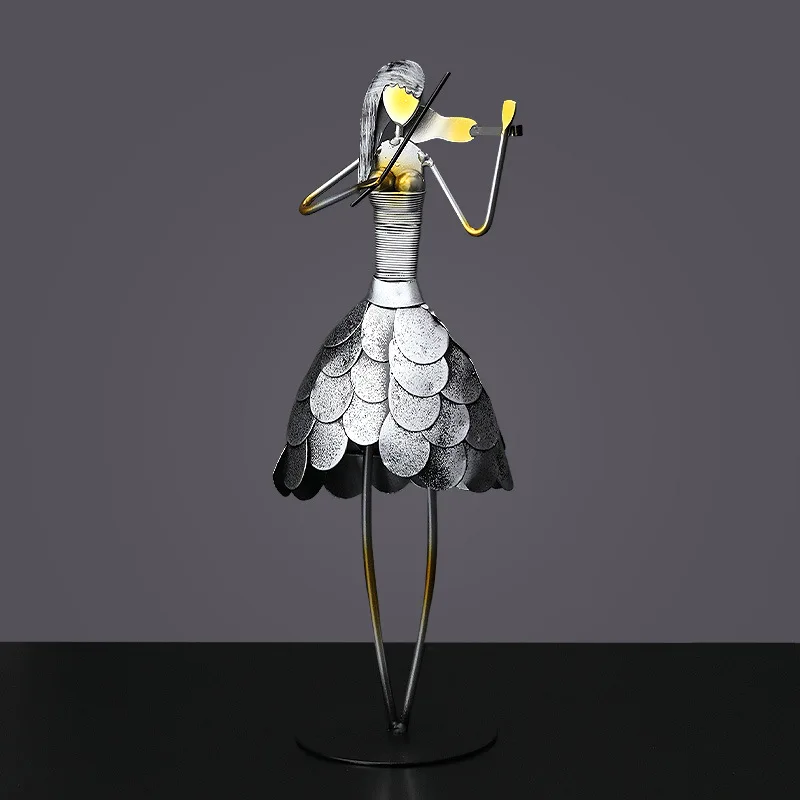 Металлическая декоративная винная скульптура декоративный ретро шкаф украшение для дома креативная статуэтка