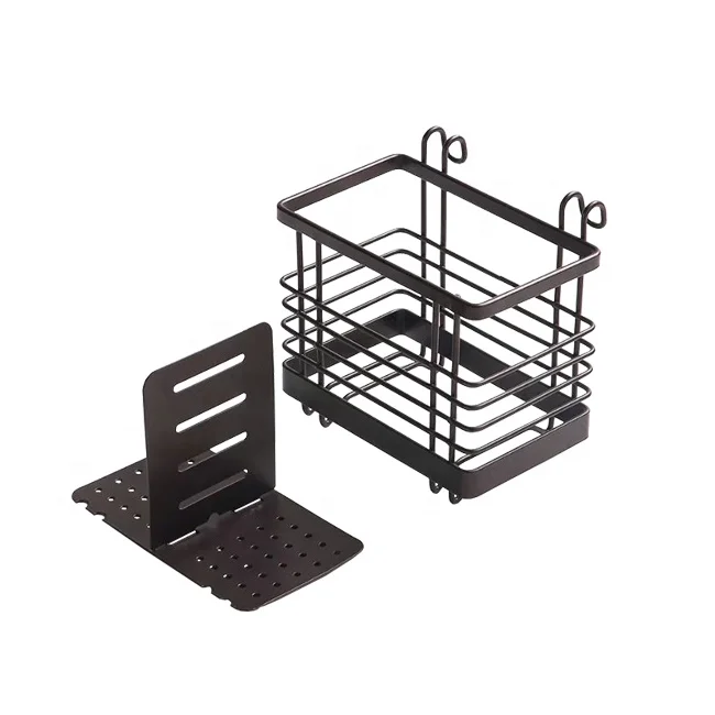 Hanging Metal Mesh Utensil Drying Rack Draining Basket for Chopsticks Spoon Fork Knife Holder