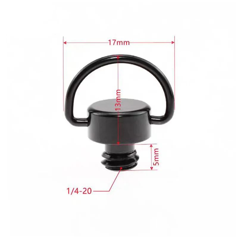 Stainless Steel Gimbal Base D Shaft D-Ring 1/4 Quick Release QR Plate Tripod SLR Camera Screw