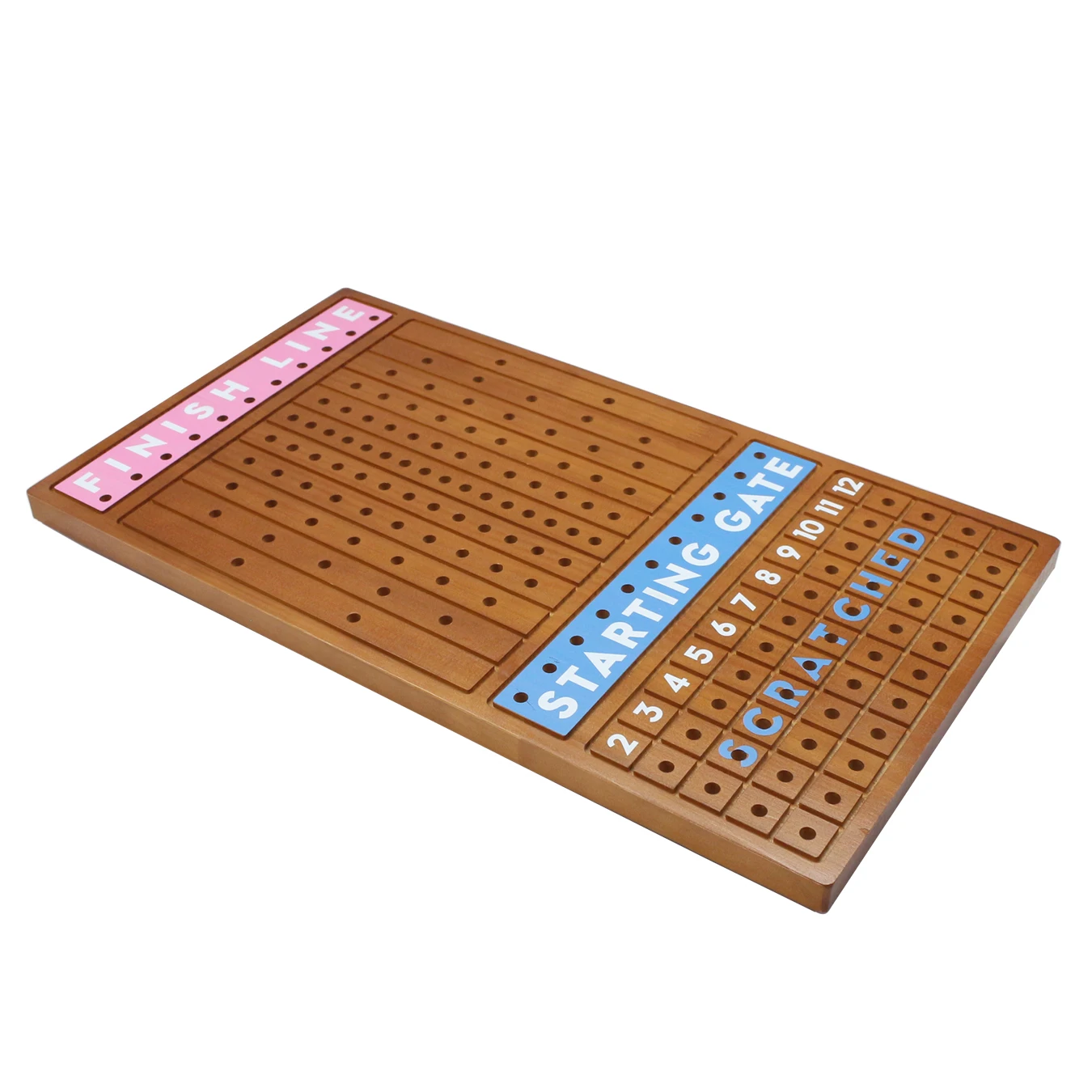 Wood Metal Horses Thickened Finish LINE with Dice Cards Chips Family Tabletop Game Night Horseracing Game Horse Race Board Game