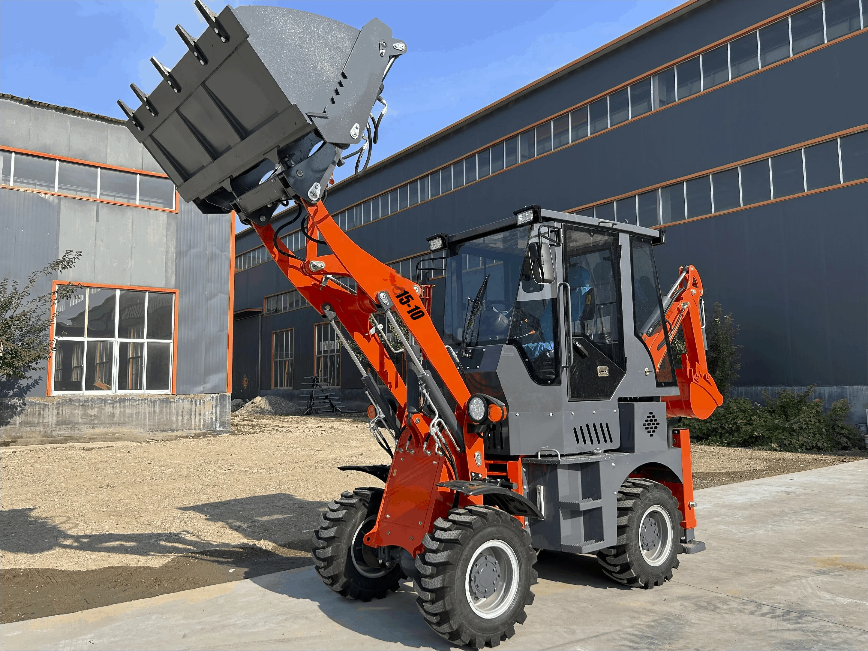 2024 SNSC High Quality Mini Wheel Loader 3500KG Durable Durable Engine Core Component Mini Backhoe with 1500KG Rated Load