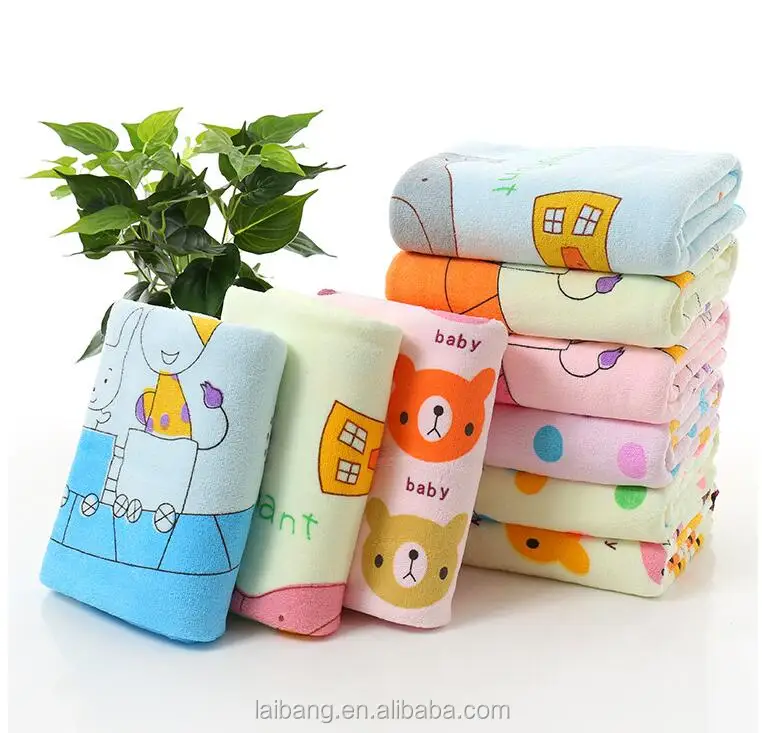 Wholesale Low Price cartoon Towel Microfiber Bath Towel 70x140 with Custom Printing