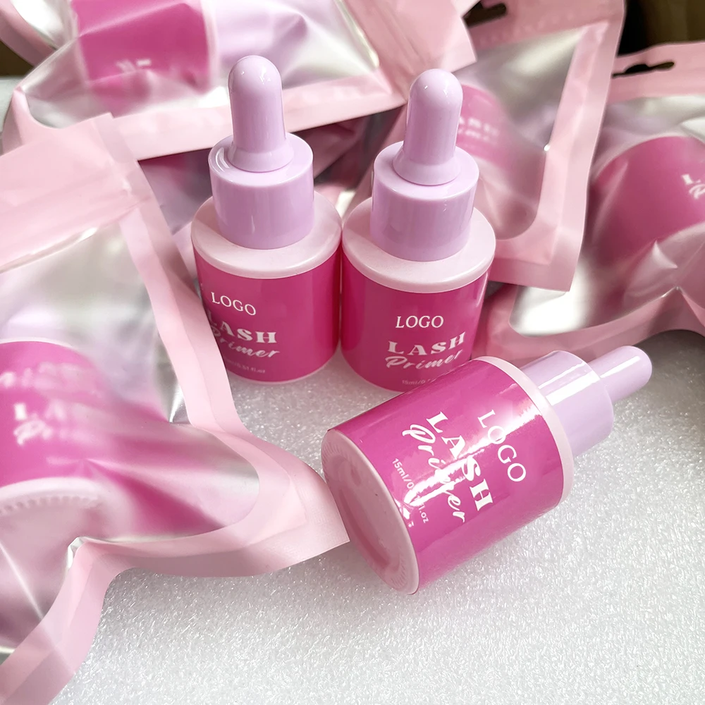 Custom logo allergy-free lash primer private label eyelash extension primer glue Lash Extension adhesive Primer