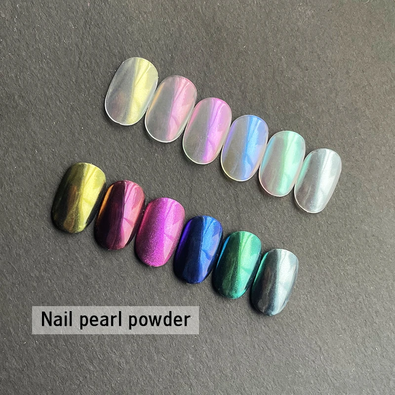 Лак для ногтей волшебное зеркало в виде ракушки Русалка порошок блестящие неоновые Аврора Акриловые пыли с бриллиантовым блеском жемчужный пигмент сделай сам украшения 1 г/шт.