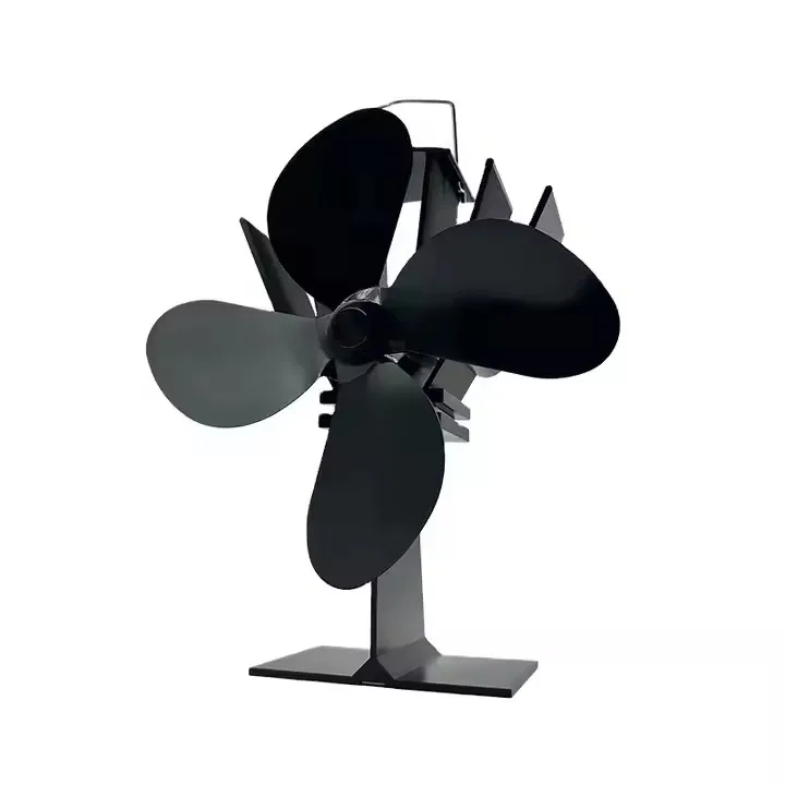 Silent Operation Eco Friendly Circulation Efficient Heat Distribution 4 Blade Wood burner Stove Fan