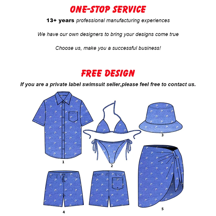 Customized OEM Swimwear Beachwear Bikini Swimsuit Sustainable luxury Print High Waisted Micro Bikini Women Bathing Suits