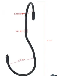 10 Pack Black Metal S Shaped Hooks for Hanging Plants Metal Hooks for Hanging Clothes StainleColor can be customized