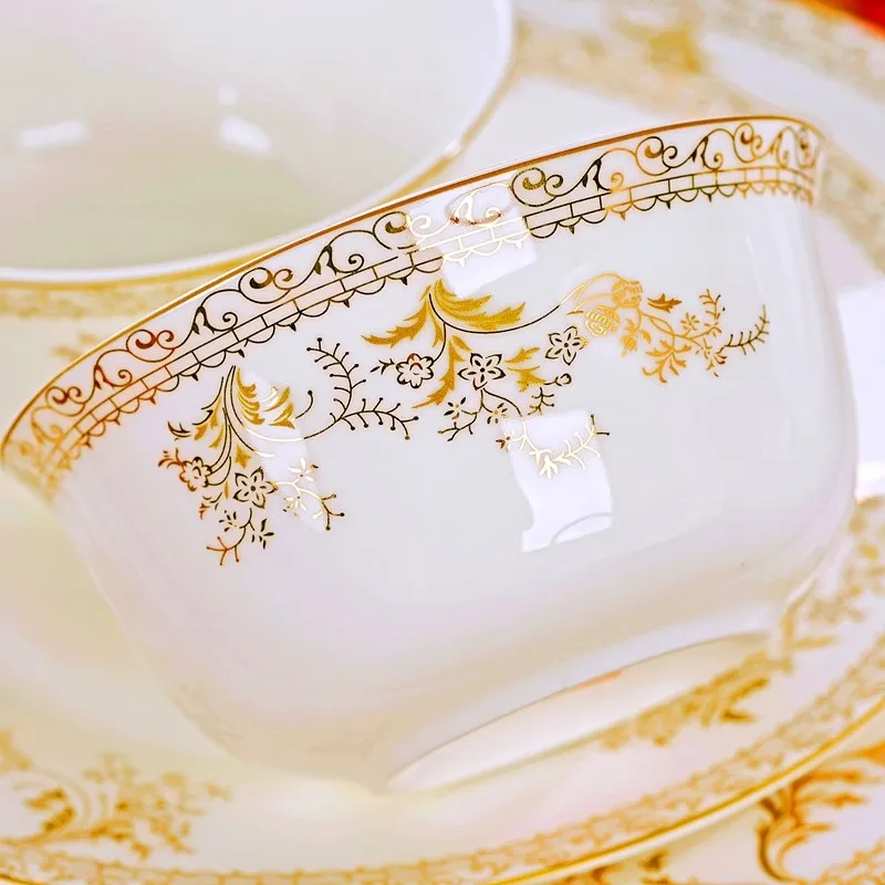 WinWin Brand new ceramic dinner set bonechina blue chinese dinnerware sets with high quality