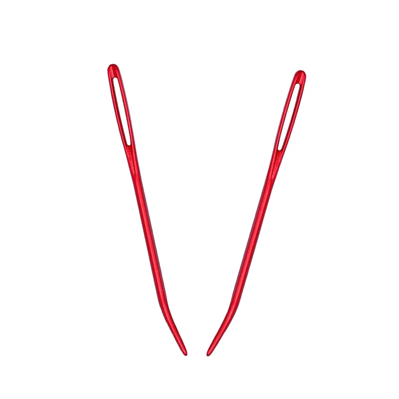 Aluminium Crochet Hooks Knitting Sewing Needle with Hole Eye Hand Weaving Tool Crochet Hook Set