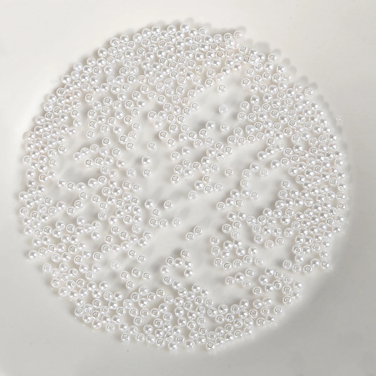 Wholesale 4/6/8/10/12/14/16/18/20 mm 500g/bag White Ivory Imitation Pearl Round ABS Loose Spacer Beads For DIY Jewelry Making