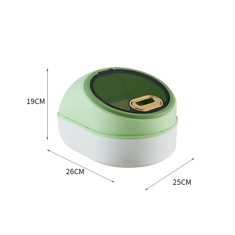 Hot Selling Space Capsule Rice Storage Bucket 30 Pounds Large Capacity Kitchen Grain Storage Container