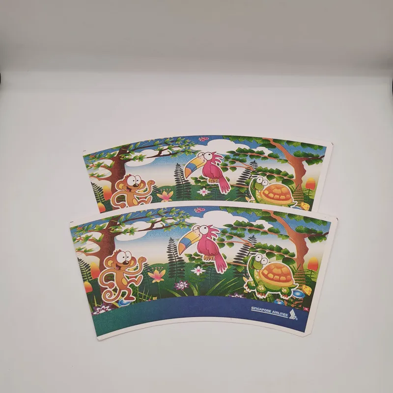 High quality factory price design pe coated paper cup fan with custom logo