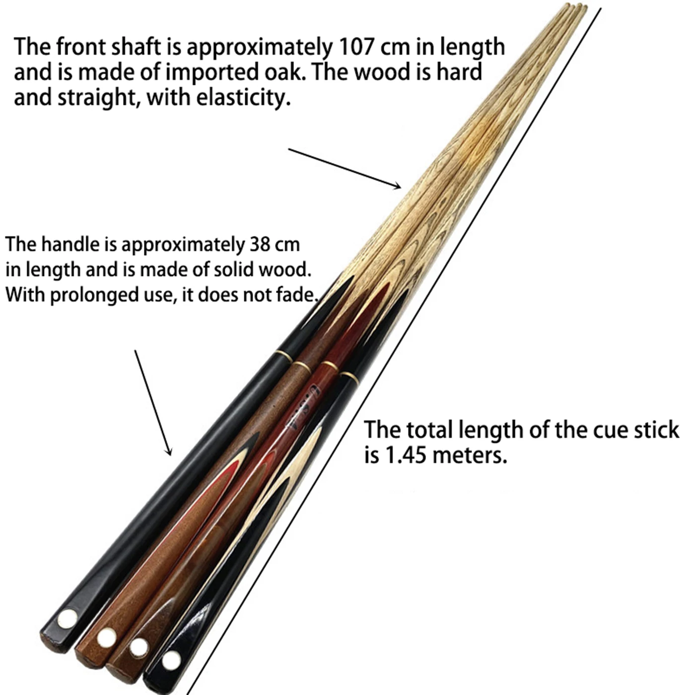 Maple Pool Cue Stick Nine Ball 57 Inch 13mm Technology 20oz Billiard