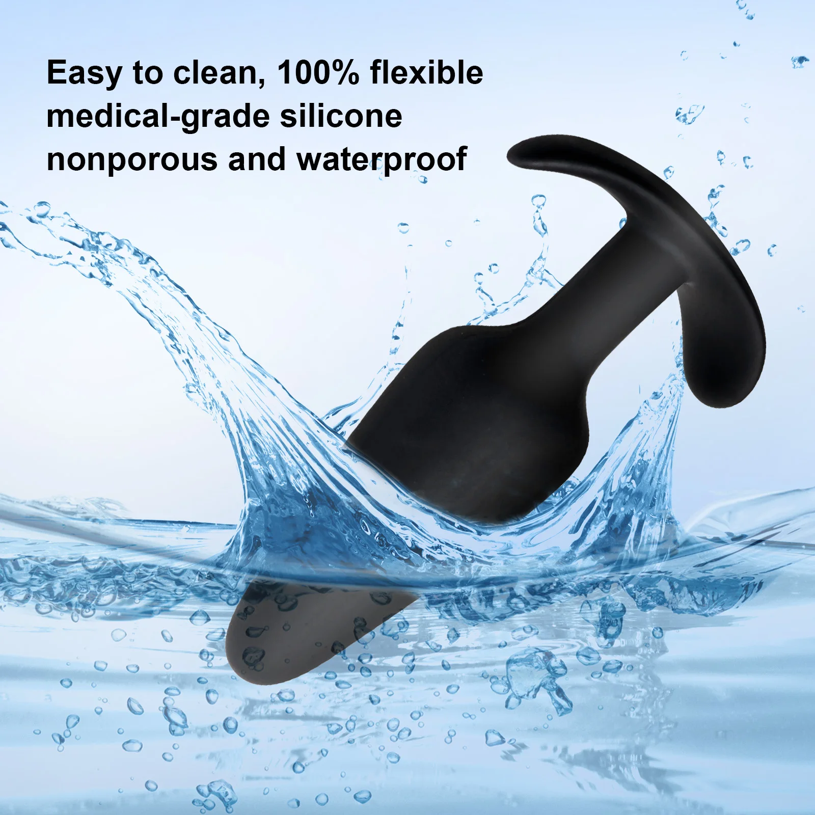 Sexbey Factory direct sells three sets of silicone butt plugs tail Crystal sex toy store sex toy cone anal plugs