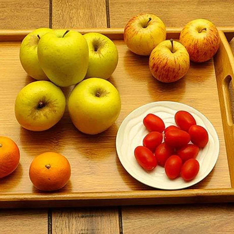 Bamboo Breakfast Wood Table Laptop Desk Bed Table Coffee Tea Food Serving Tray Set Bamboo Serving Tray