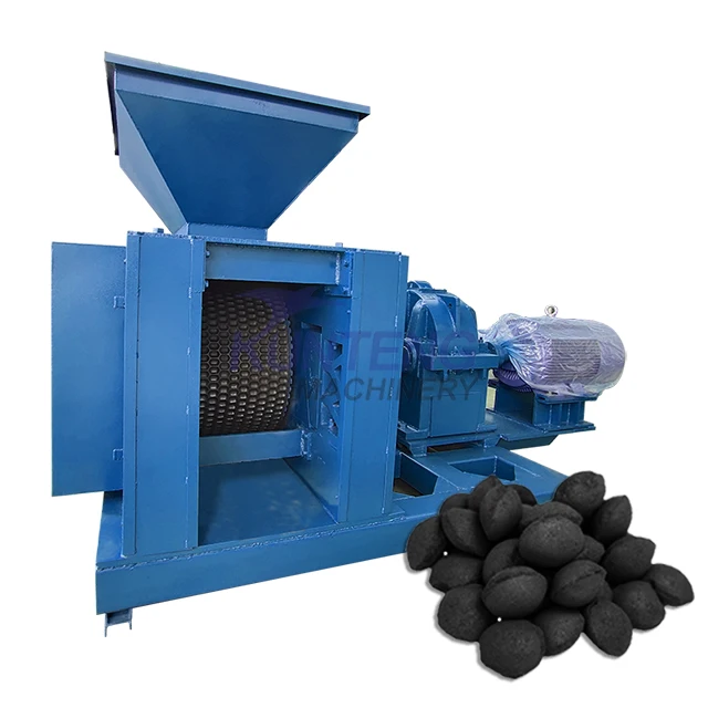 Customizable Biomass Pellet Baller Charcoal Powder Coal Mud Silicon Carbide Iron Oxide Powder High Pressure Forming Machine