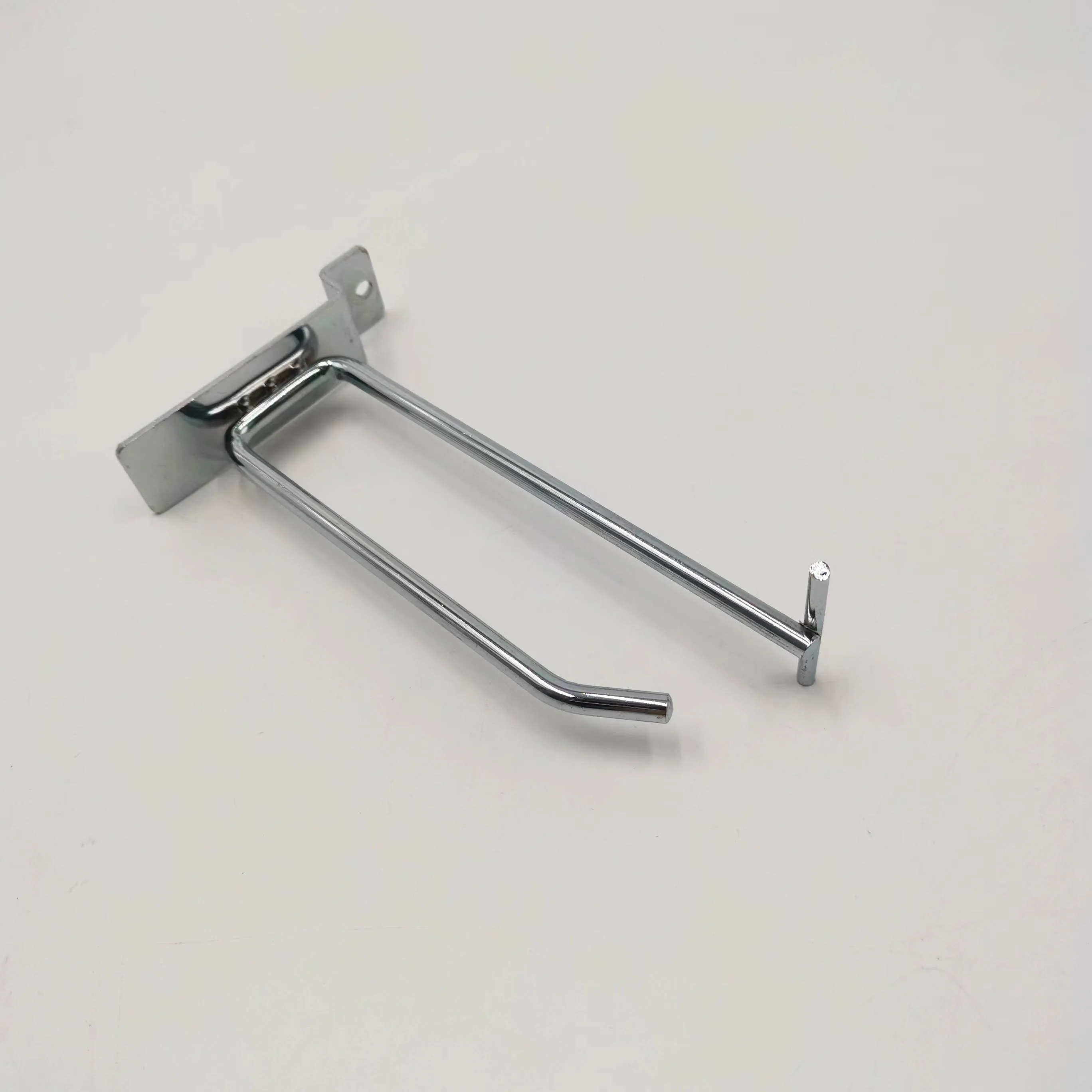 Double wire metal crossbar Hooks supermarket metal display hook price tag holder hook