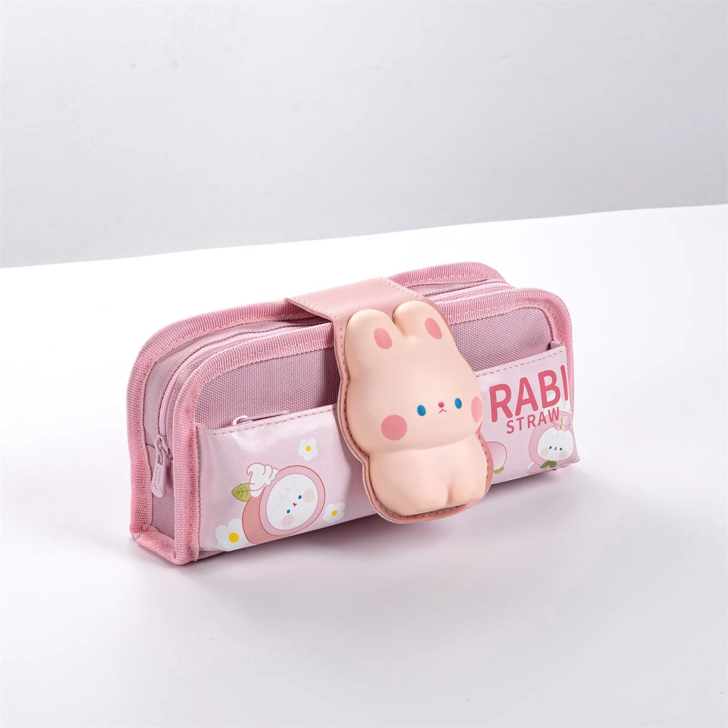 Maihe Cartoon lovely double zipper large capacity portable decompression pen bag INS Japanese style pencil case with theme IP