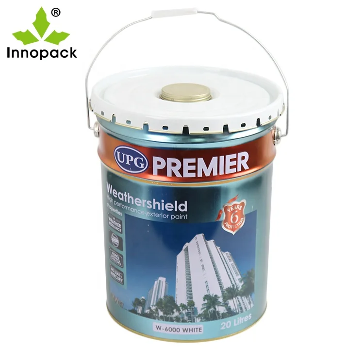
18L tin pail, 18 ltr steel bucket for paint, coating and chemical product 