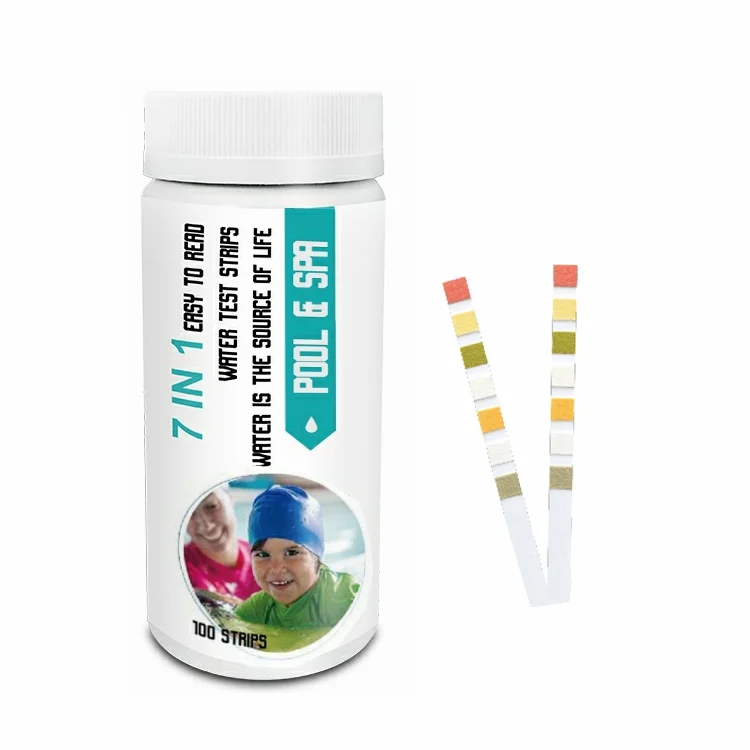 Набор для тестирования качества воды в бассейне и спа, тест-полоска для быстрого тестирования воды с хлорбромом, 7 способов