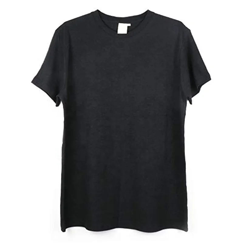 High Quality Eco Friendly Hemp T Shirts Crew Neck Organic Cotton Hemp T-Shirts Drop Shoulder Casual Mens Hemp T Shirt