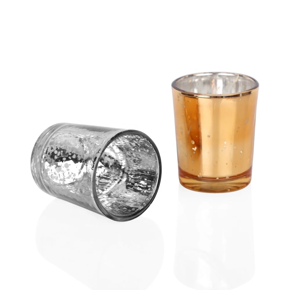  Стеклянные Votive Tealight подсвечники Mercury для