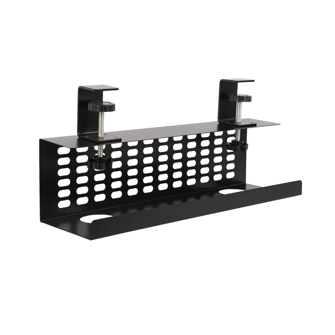 Customized Cable Organize Clamp Home Office Computer Wire Racks Under Desk Cable Management Tray