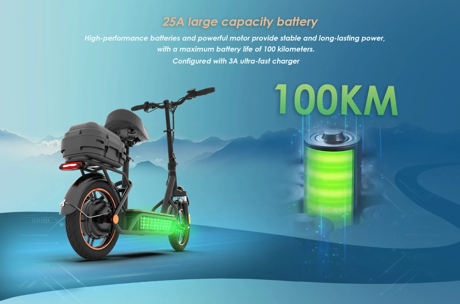 Chinese manufacturer Poland stock range more than 100km 48V kukirin C1 PRO electric motorcycle scooter elektric scooter scuter
