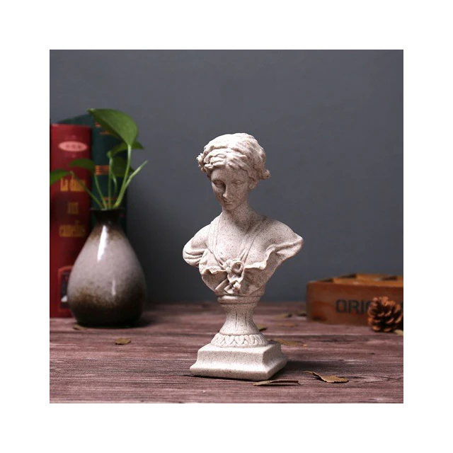 Resin decoration living room wine cabinet table TV cabinet ornaments European home decoration Venus girl head