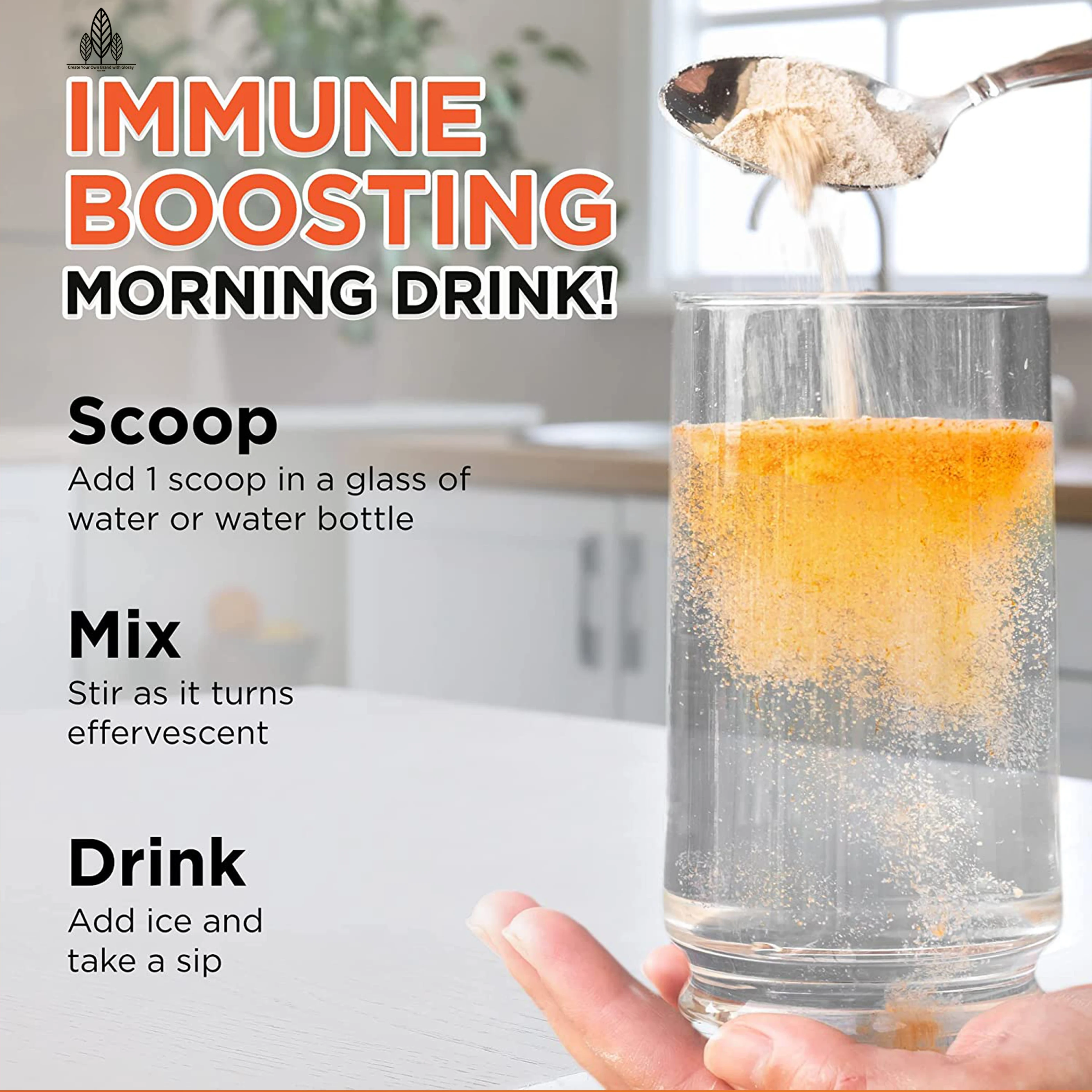 Vitamin C Drink OEM Factory Supply Healthy Supplement for Immune Support & Antioxidant Protection Collagen Booster, Vegan Drink