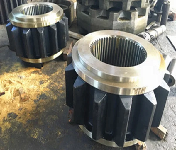 Mining custom CNC machining alloy steel large module gear forging drive large gear