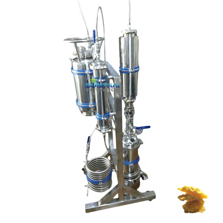 500Gram Complete Jacketed Passive Extraction System 1lb Top Fill Rack Mounted Closed Loop Extractor