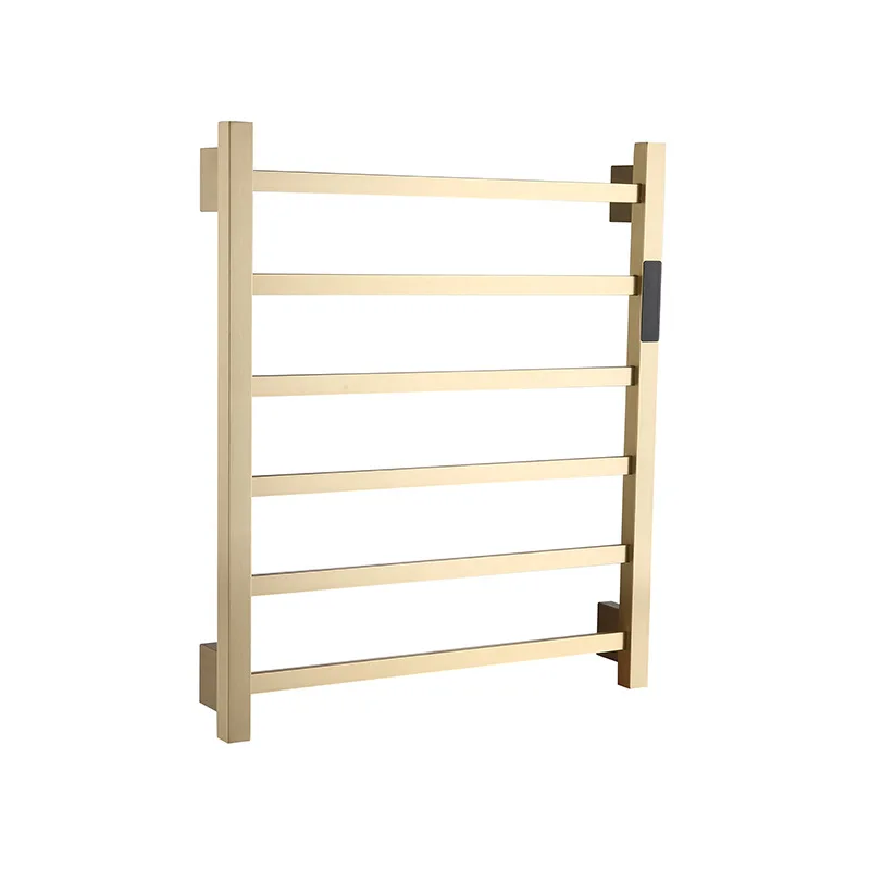 Electric Towel Rack Brushed Gold PVD Heated Towel Rails bathroom Radiators Towel Warmer