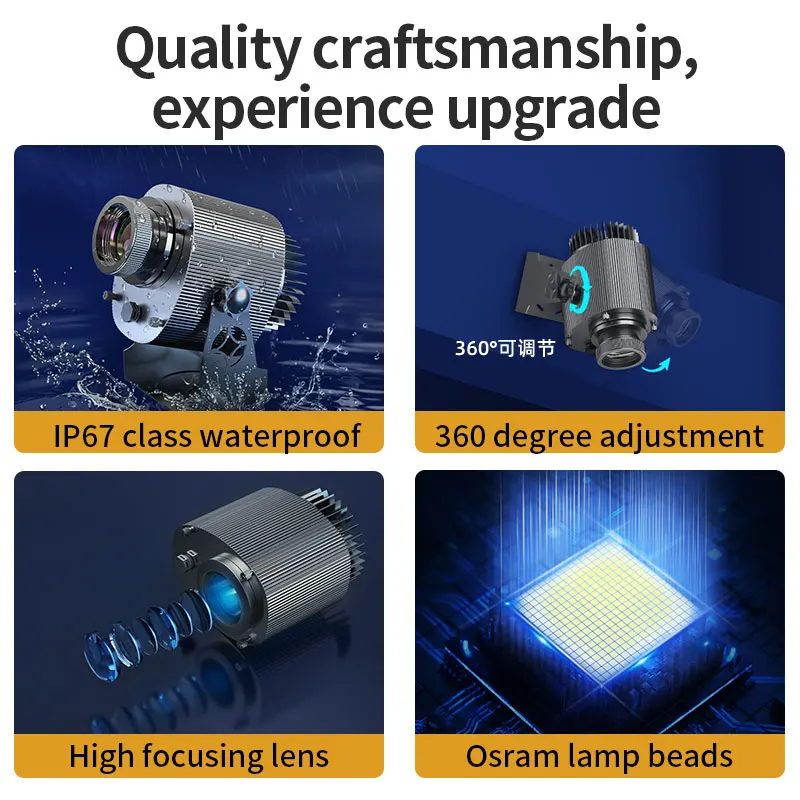 120w high power super bright Logo projector Gobo Outdoor Wedding Welcome Light Logo Led Laser Image Advertising