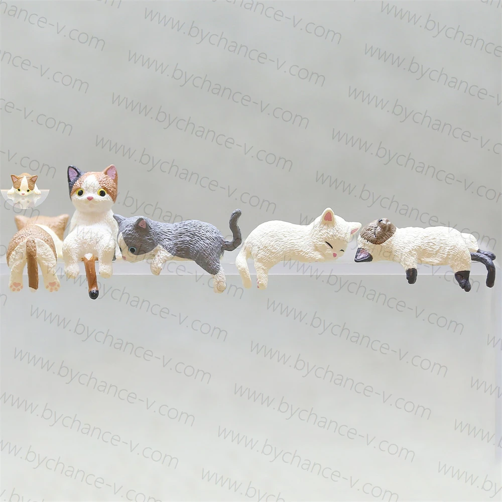 different poses mini cute kitty cat figurine idea gift for cats lovers pet supplies retail business thank you gift low price