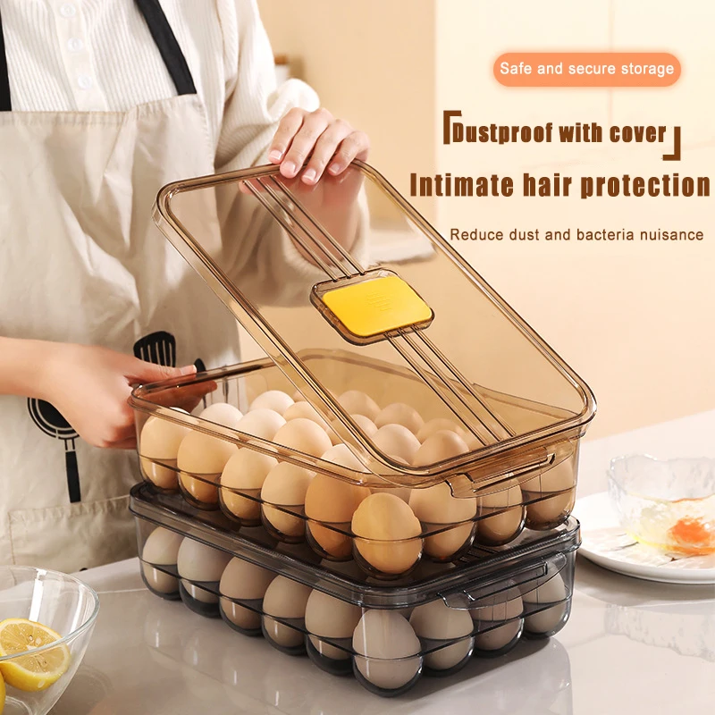 Egg Preservation Box Multifunctional Kitchen Egg Holder For Refrigerator Storage Egg Organizer Containers