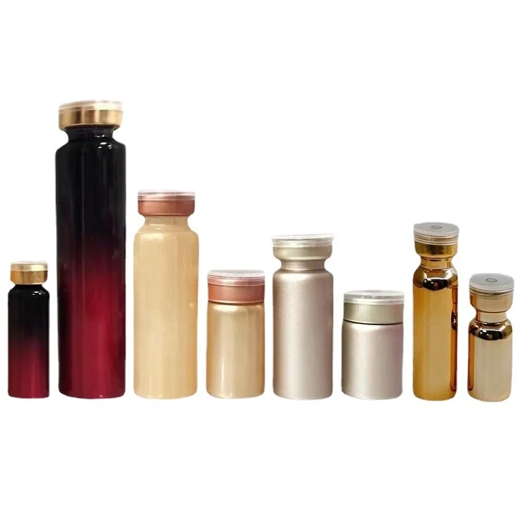 luxury 1ml 3ml 5ml 10ml electroplated glass sample vials perfume 10cc silver 20mm aluminium lids
