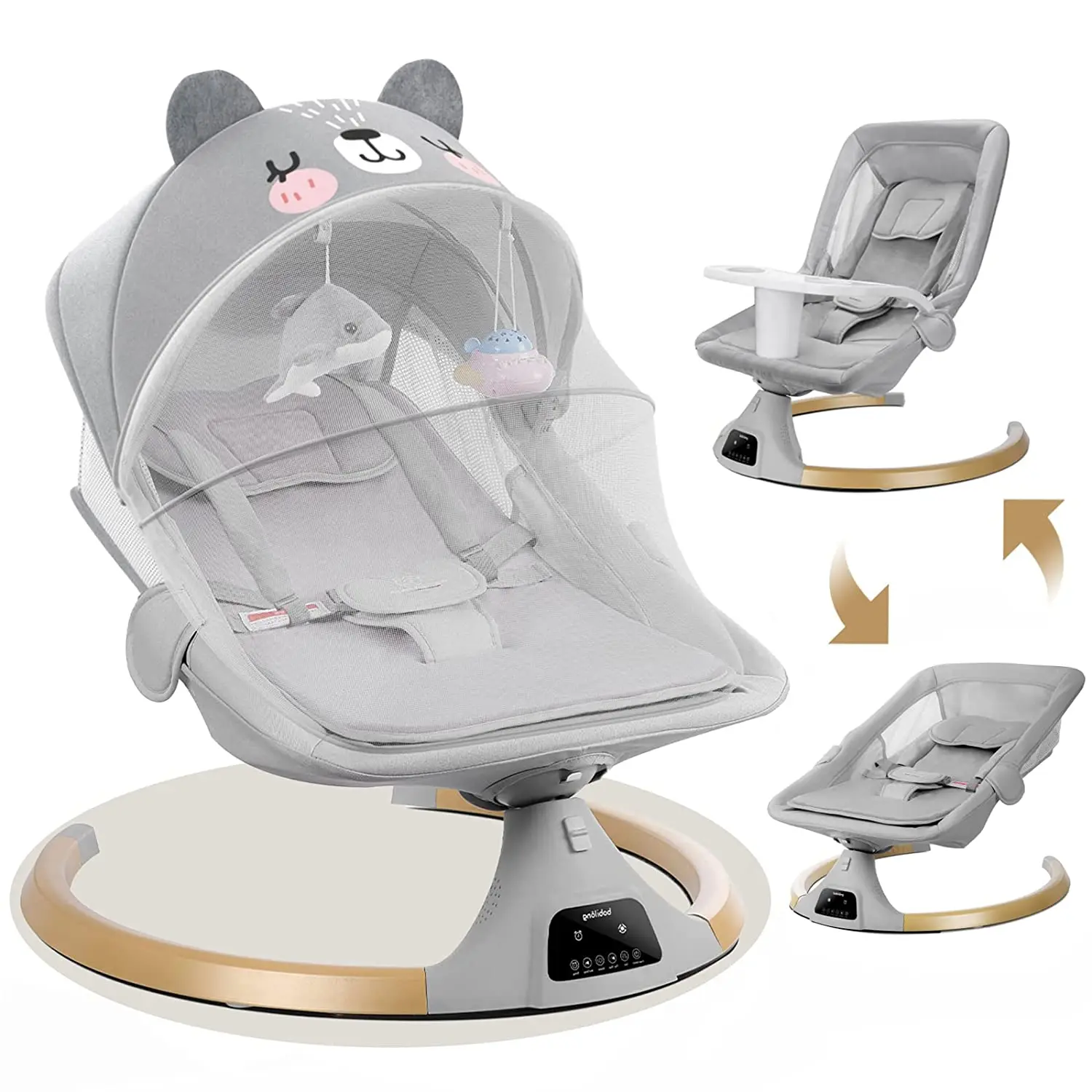Baby Swing for Infants Electric Bouncer for  Portable Swing for Baby Boy Girl Remote Control  baby Rocker