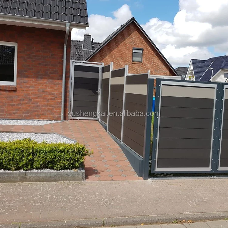 privacy fencing house decorative wood plastic composite panel wpc fence