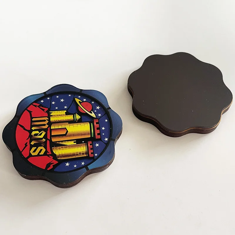 custom souvenir tourism magnet promotional magnetic custom MDF fridge magnet wooden refrigerator magnet