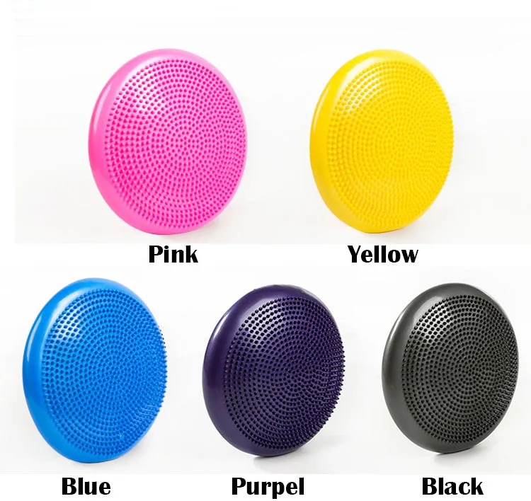 Balance Cushion Hot Sale Exercise Balance Disk Air Stability Balance Disc Wobble Cushion 33cm  with Pump