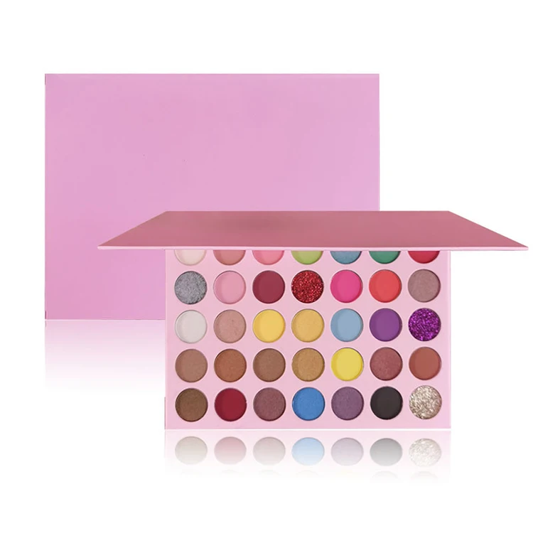 
35 Color High Pigment Eye Shadow Palette Private Label Eyeshadow Palette 