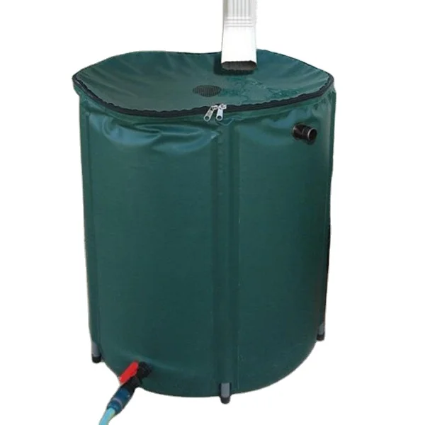 Garden Rainwater Reservoir 750l Flexible Water Barrel Rainwater Collection Foldable Rain Water Barrel