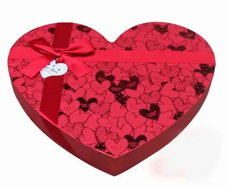 Custom Luxury Gift Packaging Heart Shaped Cardboard Packaging Chocolate Flower Gift Boxes