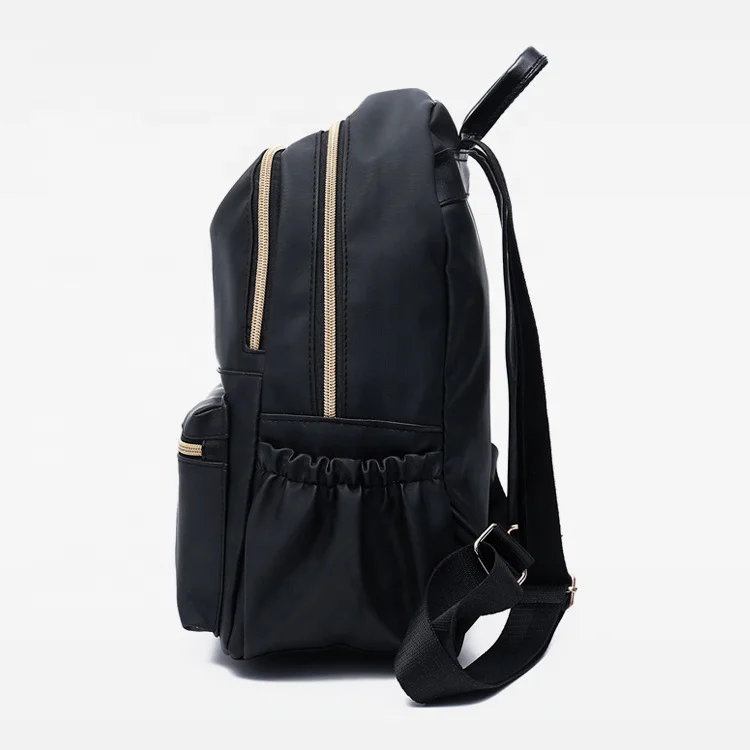 Custom Simple Waterproof Oxford Cloth Student School Bag Casual College Satchel Female Woman Backpack With Anti Theft Pocket