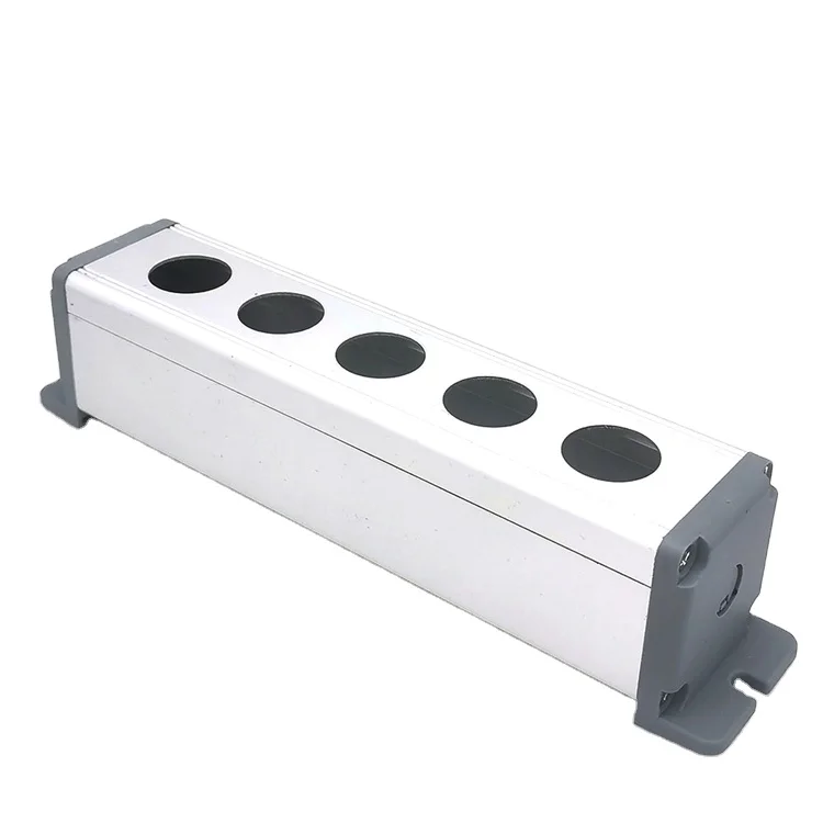 Best Selling IP65 waterproof 5 Holes Metal push button switch box for 22mm push button switch